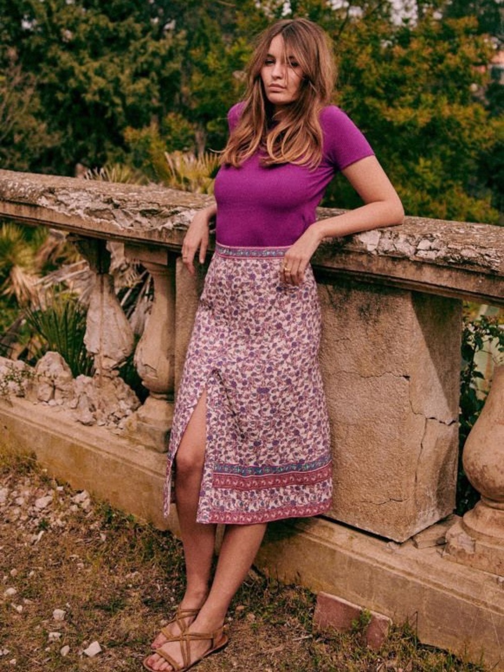 SEZANE Raf midi skirt Size 34